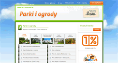 Desktop Screenshot of parki.org.pl